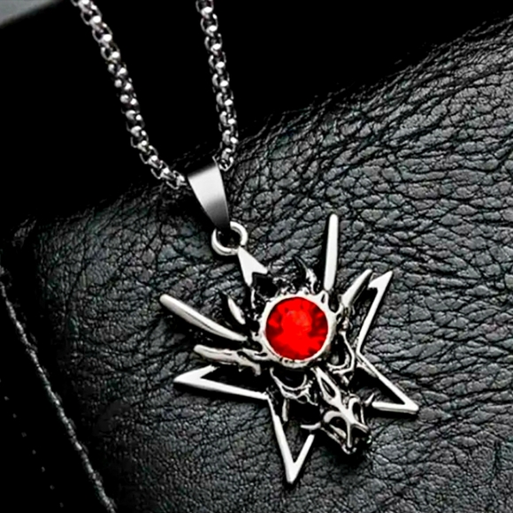 Choker Fashion Trends Vintage Long Chain with Pendant in the Form of Stars - Picture 1 of 10